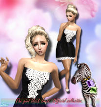 Sims 2 — Black dress by DN by Dasha0510 — ******by DN****** I like it!
