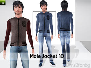 Sims 3 — Male jacket 10 by sims2fanbg — .:Male jacket 10:. Jacket in 3 recolors,Recolorable,Launcher Thumbnail. I hope u