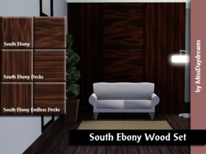 Sims 3 — South Ebony Wood Set by MissDaydreams — South Ebony Wood Set