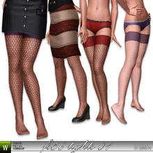 Sims 3 — FS 56 tights 01 - Honeycomb by katelys — New stockings for teen-elder females. 4 different color schemes. 3