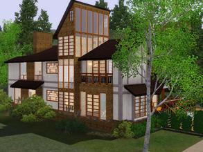 Sims 3 — Contemporary Hillside House by Brighten11 — A 4 BR/3 BA contemporary modern with city views from every side! Hot