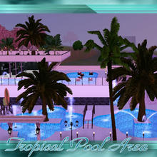 Sims 3 — Tropical Pool Area_by perfektmoments63 by perfektmoments632 — A place to have Fun ! Big Pool arena on three