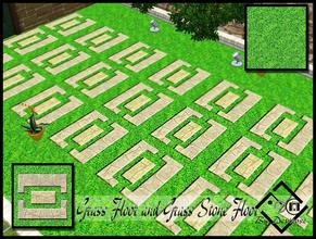Sims 3 — Grass Floor and Grass Stone Floor  by Devirose — by Devirose-2 floors in 1 file-Create a perfectly mowed lawn