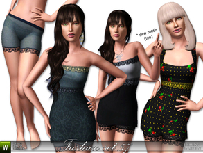 Sims 3 — FS 57 - Longing by katelys — New set of feminine clothes: two tops and shorts. Tops use new mesh created by me.