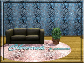 Sims 3 — MB-Chroma by matomibotaki — Pattern in dark blue, tourquise and white, 3 channel, to find under Abstract.
