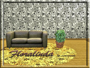 Sims 3 — Floralinda by matomibotaki — Abstract flower pattern in light yellow, 1 channel, to find under Abstract.