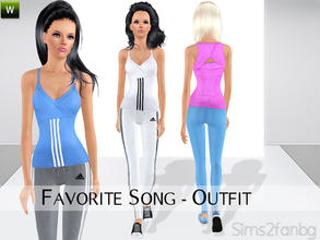 Sims 3 — Favorite Song - Outfit by sims2fanbg — .:Favorite Song:. Outfit with bottom and top in 3