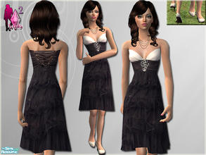 Sims 2 — Emmy dress by Weeky — Emmy dress - for YA and adult - waild for everyday and formal. Custom mesh