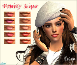 Sims 2 — Fruity Lips by Caiza — So I started making makeup and I hope you like these;) If not, I have a better set coming