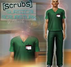 Sims 3 — Scrubs: Surgical scrubs (Chris Turk) by Ellemieke — I've been watching Scrubs a lot lately, and I couldn't