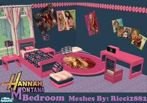 Sims 2 — Hannah Montana Teen Room by frogger1617 — Hannah Montana Teen Bedroom from Disney Channel. Recolor of