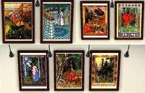 Sims 3 — Ivan Bilibin - Paintings part1 by ryuuta — 11 paintings by Ivan Bilibin, part1. Popular illustrations of Russian