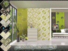 Sims 3 — Abstract Patterns Set by ung999 — A set of eight abstract patterns which are stylist, fresh, mild and cheerful. 
