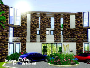 Sims 3 — Indoor Oasis by Simply.Informal — Large 40x40 Contemporary home. This 4 bedroom home includes 4 and a half
