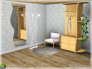 Sims 3 — Entry Hall by deeiutza — Everybody needs a rack where to hold their clothes!This hall has everything you