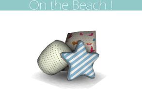 Sims 3 — On the Beach ! - Kid bedroom - Pillows on the bed by lilliebou — Each pillow is recolorable. You don't need to