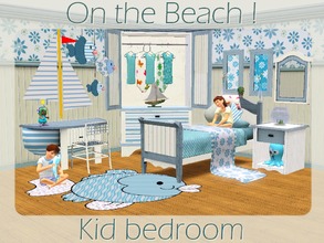 Sims 3 — On the Beach ! Kids bedroom  by lilliebou — This is a set of 15 items for your kid's bedroom : -Bed -End table