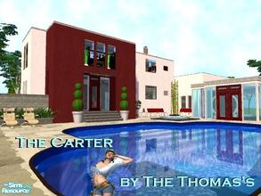 Sims 2 — The Cartier  by thethomas04 — 2 bedroom moern home fully decorated, large pool/patio, eat in kitchen, garage,