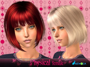 Sims 2 —  NewSea SIMS2 Hair J070f Physical by newsea — A short modern haircut in various colors.