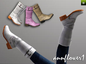 Sims 3 — By_annflower1_shoes11 by annflower1 — Stylish leather boots.