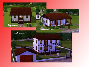 Sims 3 — Trilogy by Arnero — Here is a collection of 3 houses, a starter, familystarter and a 2 story, 3 bedroom version