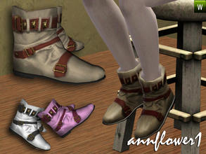 Sims 3 — annflower1_by_shoes12 by annflower1 — Short leather semiboots.