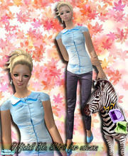 Sims 2 — Blu Shirt by DN by Dasha0510 — *****by DN***** I like it!