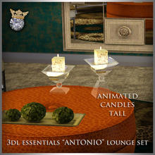 Sims 3 — 3DL Imperio Sim Antonio Lounge Candle Tall by eddielle — 3DL Imperio Sim Antonio lounge tall candle.