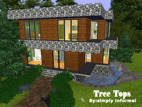 Sims 3 — Tree Tops by Simply.Informal — A smaller home but tall enough to be in the tree tops, this home has a instant
