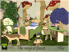 Sims 3 — the magical forest by Pilar — a child's bedroom to dream beautiful stories