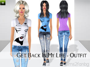 Sims 3 — Get Back In My Life - Outfit by sims2fanbg — .:Get Back In My Life:. Outfit with jeans and top in 3