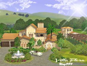 Sims 3 — Villa Flora by ung999 — This elegant five bedroom home (including servant quarter) exudes the beauty and warmth