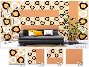 Sims 3 — Abstract Pattern Set-01 by TugmeL — 4 Variant Abstract Patterns