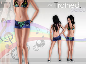 Sims 3 — Trained. -Shorts by plamc0 — These were supposed to be athletic shorts, but you can also put it on your sims for