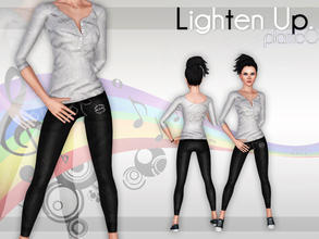Sims 3 — Lighten Up.  by plamc0 — An outfit for your athletic-oriented sims! You can choose between 3 color presets, or