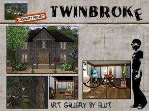 Sims 3 — Twinbroke Art Gallery by Elut — Twinbroke Collection. Another one of the few houses from the glorious time, when