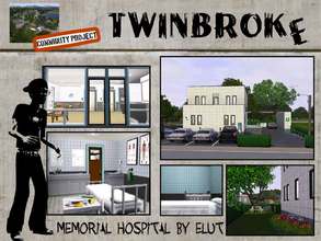 Sims 3 — Twinbroke Memorial Hospital by Elut — Twinbroke Collection. Having a baby - got a broken leg or just want to be