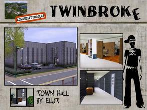 Sims 3 — Twinebroke City Hall by Elut — Twinbroke Collection. This is where it all happens. This beautiful concret box,