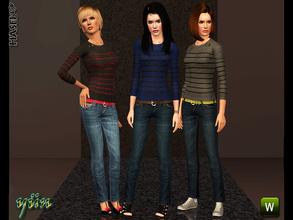 Sims 3 — Hasel Set 44_2 by hasel — Hasel Set 44_2 hasel@tsr.. 4 recolorable palettes.. 3 different styles.. Enjoy..