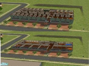 Sims 2 — Pleasent Arms Dorms by fordfocus09 — A huge dorm with 22* rooms, a common area, industrial sized kitchen, 7