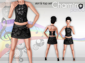 Sims 3 — Charming. by plamc0 — A formal-ish set for the business sims! Available in 3 colors, also recolorable. Have fun!