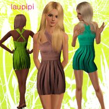 Sims 3 — LP Disco :) by laupipi2 — Garment tied in the back doing form of equis. low part with court of tables