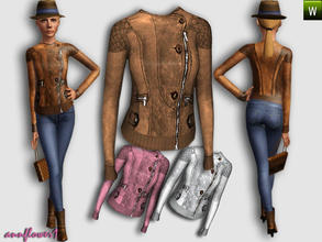 Sims 3 — af Jacket leather1 annflower1 by annflower1 — Leather jacket. 