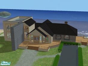 Sims 2 — Eleanor Estate by Vic3y — A contemporary beach lot with unique style, perfect for any Sim looking for a view!