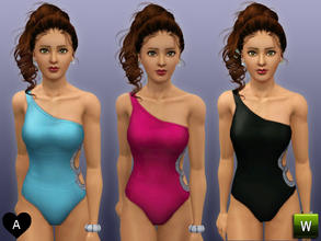 Sims 3 — Rhinestone swimsuit by agapi_r — Swimsuit with rhinestones