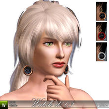 Sims 3 — Watch it! earrings 03 by katelys — New mesh, 3 different versions with 3 recolorable palettes. With reflective