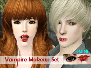 Sims 3 — Vampire Makeup Set by MINISZ — Just enjoy your vampire sims. Hope you like them. :-)