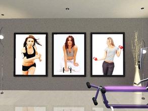 Sims 3 — Fitness II by ung999 — Fitness II - A set of three pitcures pperfect for gym room Cloned from EA's painting