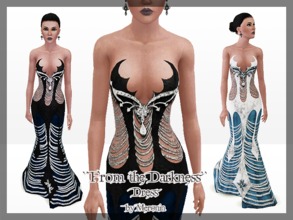 Sims 3 — From the Darkness by Meronin — My design 2 styles 4 recolorable channels