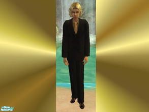 Sims 2 — Gold Tie by zaligelover2 — Gold tie suit.